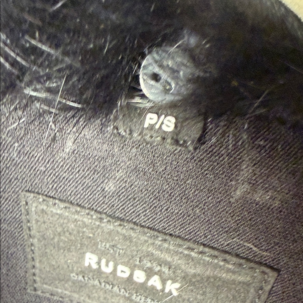 RUDSAK Black Trench Coat with Faux Fur Collar - Picture 9 of 9